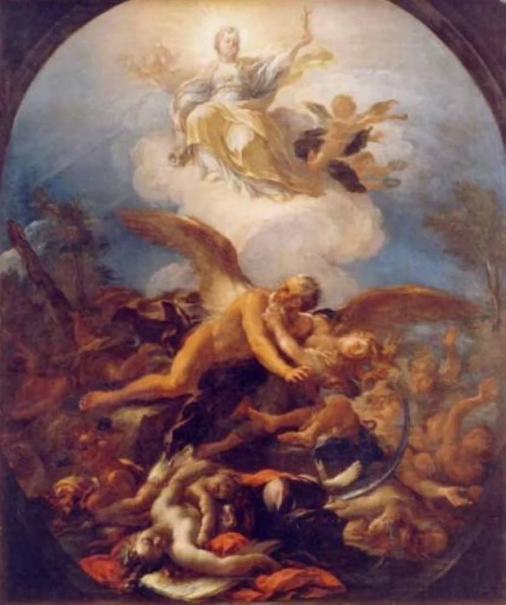 Triumful bisericii, by Giacomo del Pò, unspecified, 1750
