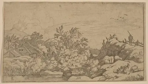 Goat Herd on a Hill