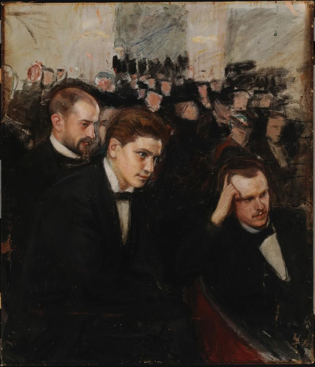 Musiikin kuuntelijoita, by Magnus Enckell, unspecified