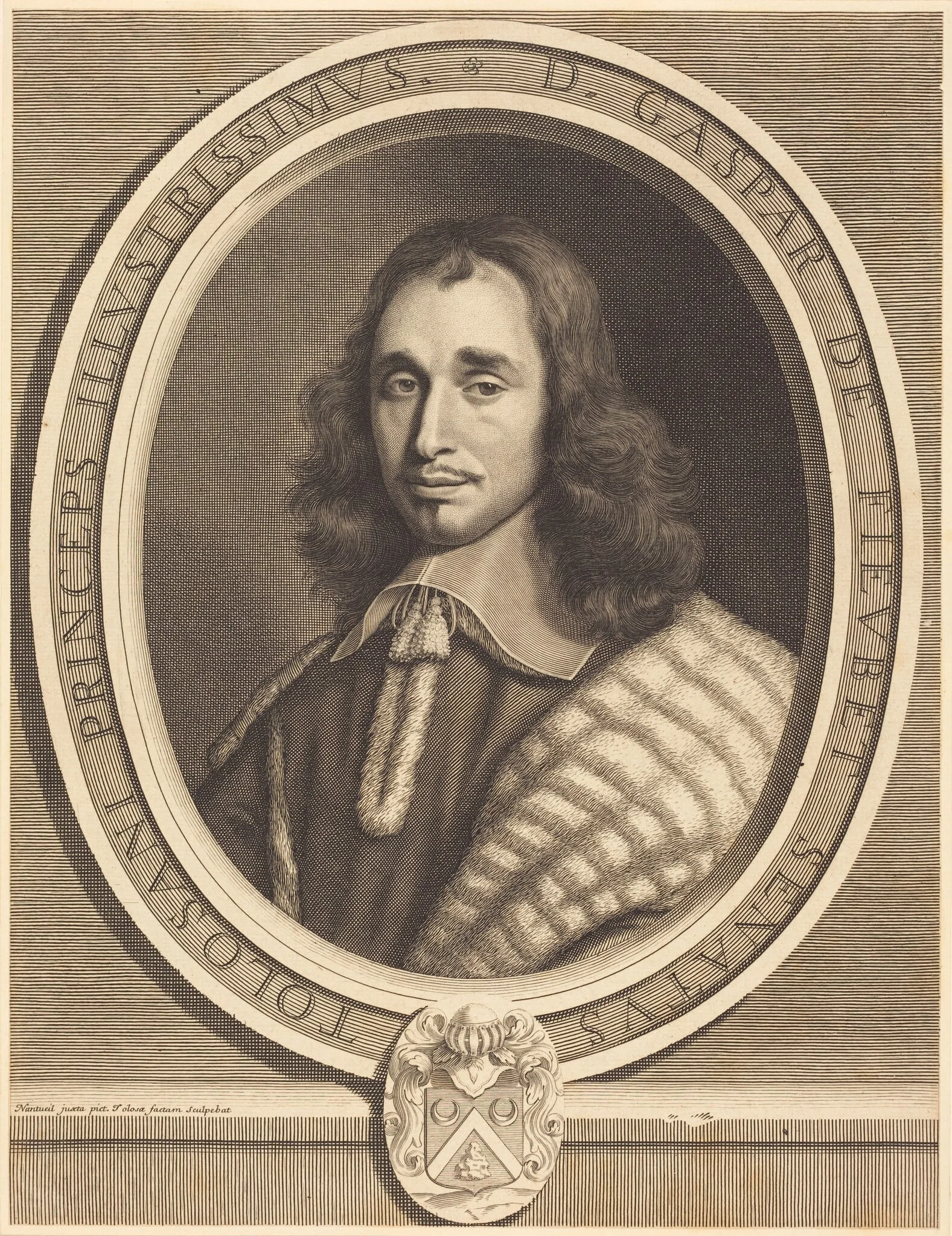 Gaspard de Fieubet, by Robert Nanteuil, ink, 1654