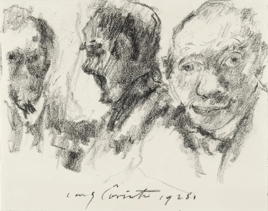 Untitled, by Lovis Corinth, crayon, 1925