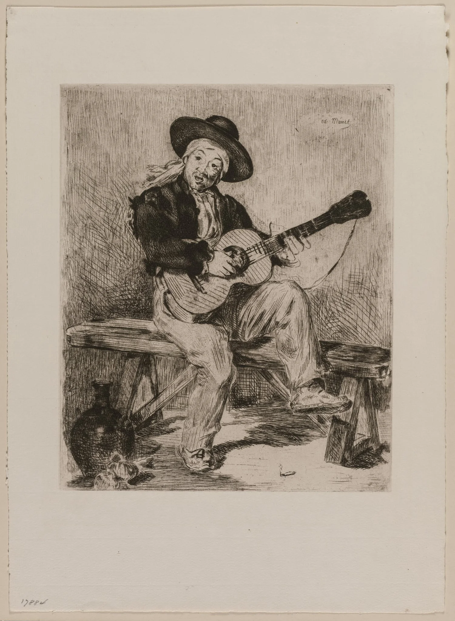 Le Guitarrero, by Edouard Manet, 1861