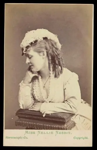 A portrait of 'Miss Nellie Nesbit'