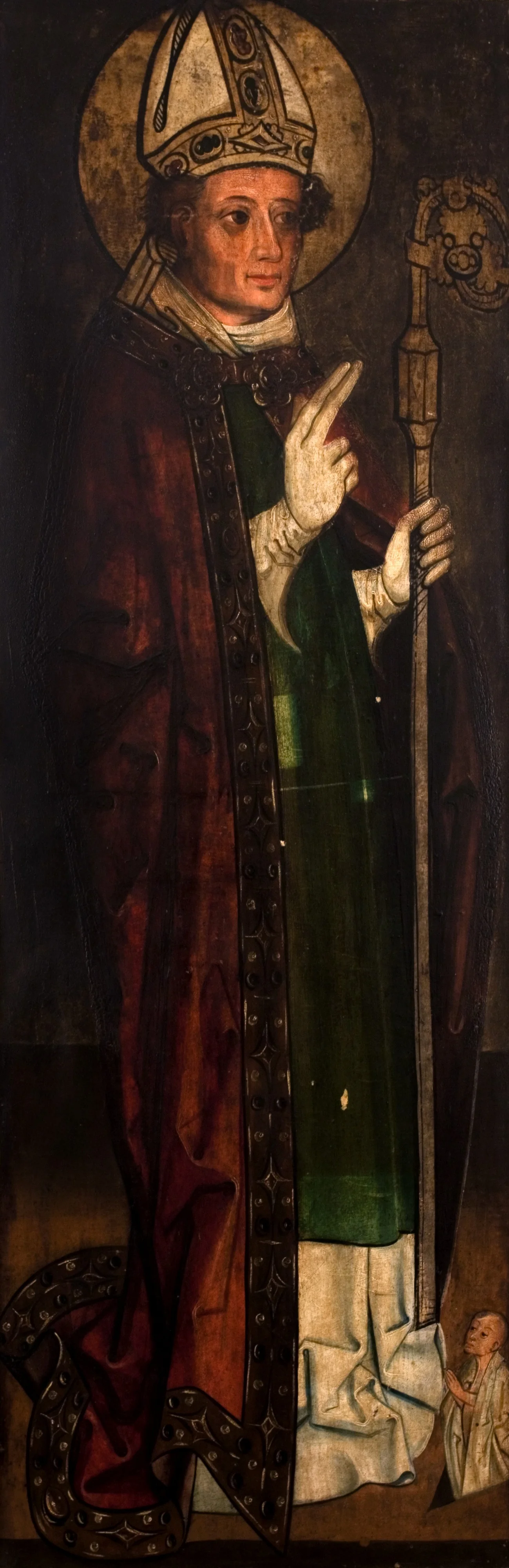 St Stanislaus (obverse); Archangel Gabriel from the Scene of the Annunciation (reverse). Wing of the altar retable from Snoza