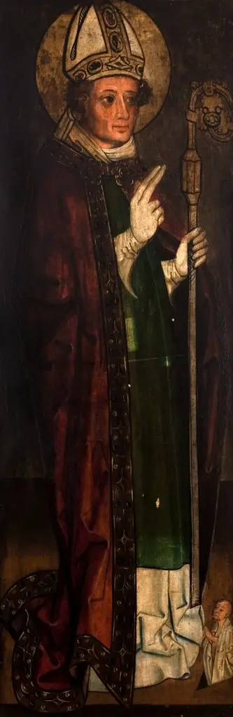 St Stanislaus (obverse); Archangel Gabriel from the Scene of the Annunciation (reverse). Wing of the altar retable from Snoza