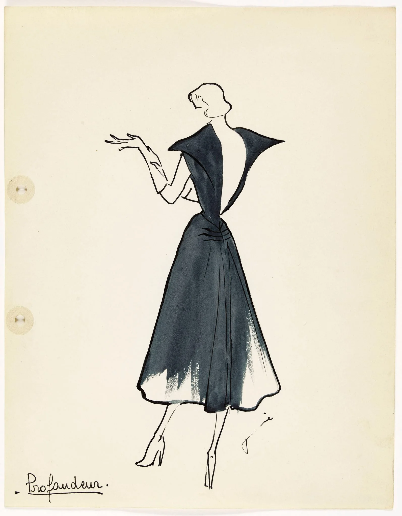 'Profondeur', by Carven, 1949