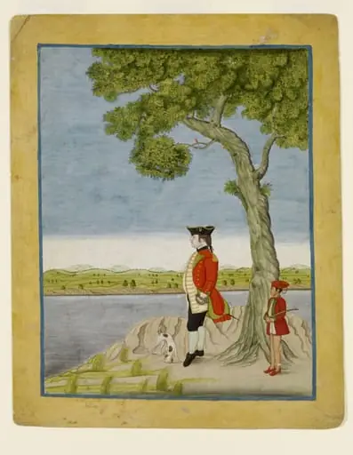 A military officer of the East India Company