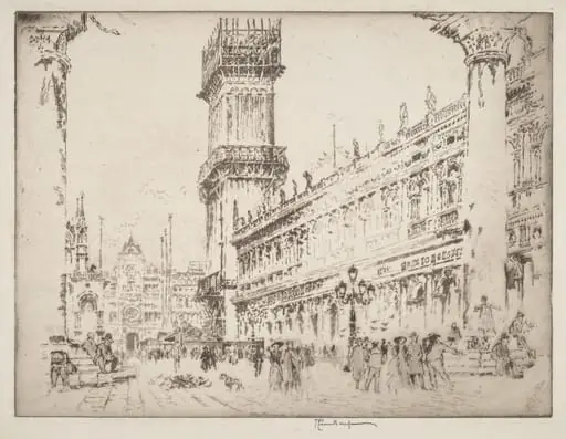 Rebuilding the Campanile, Venice, No.II