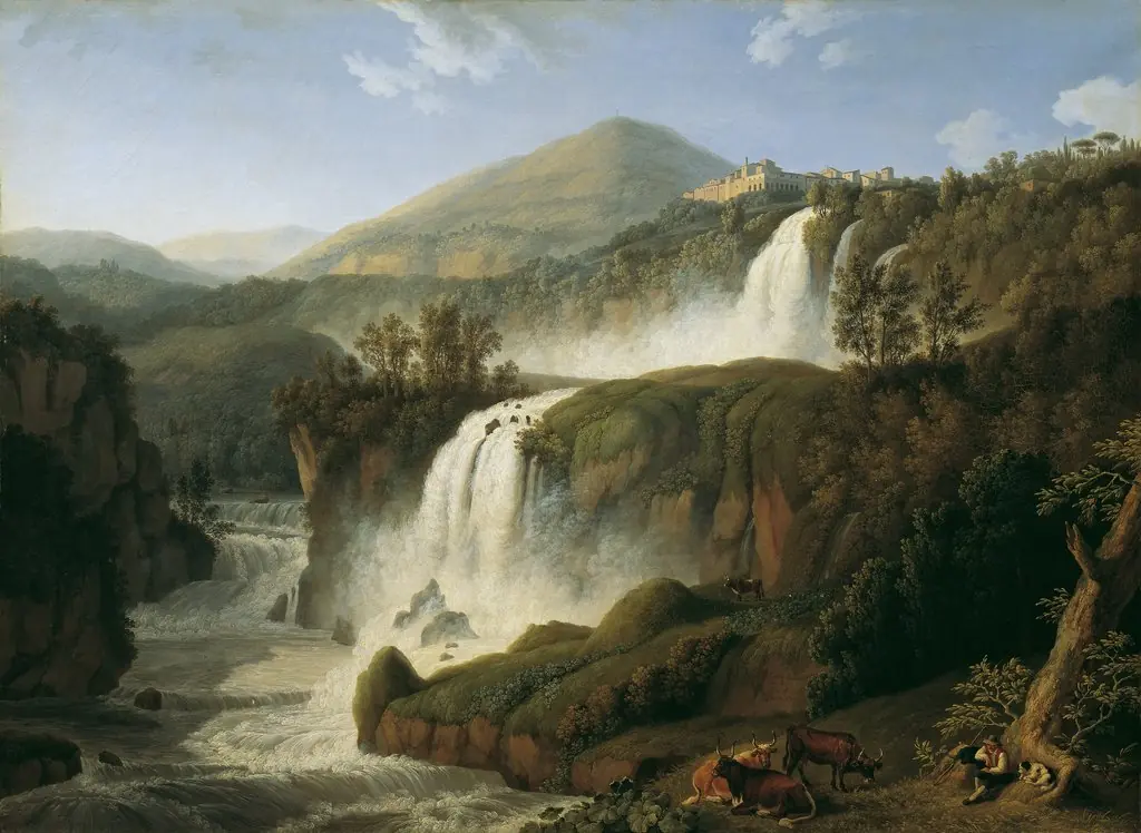The Large Waterfall at Tivoli near Rome