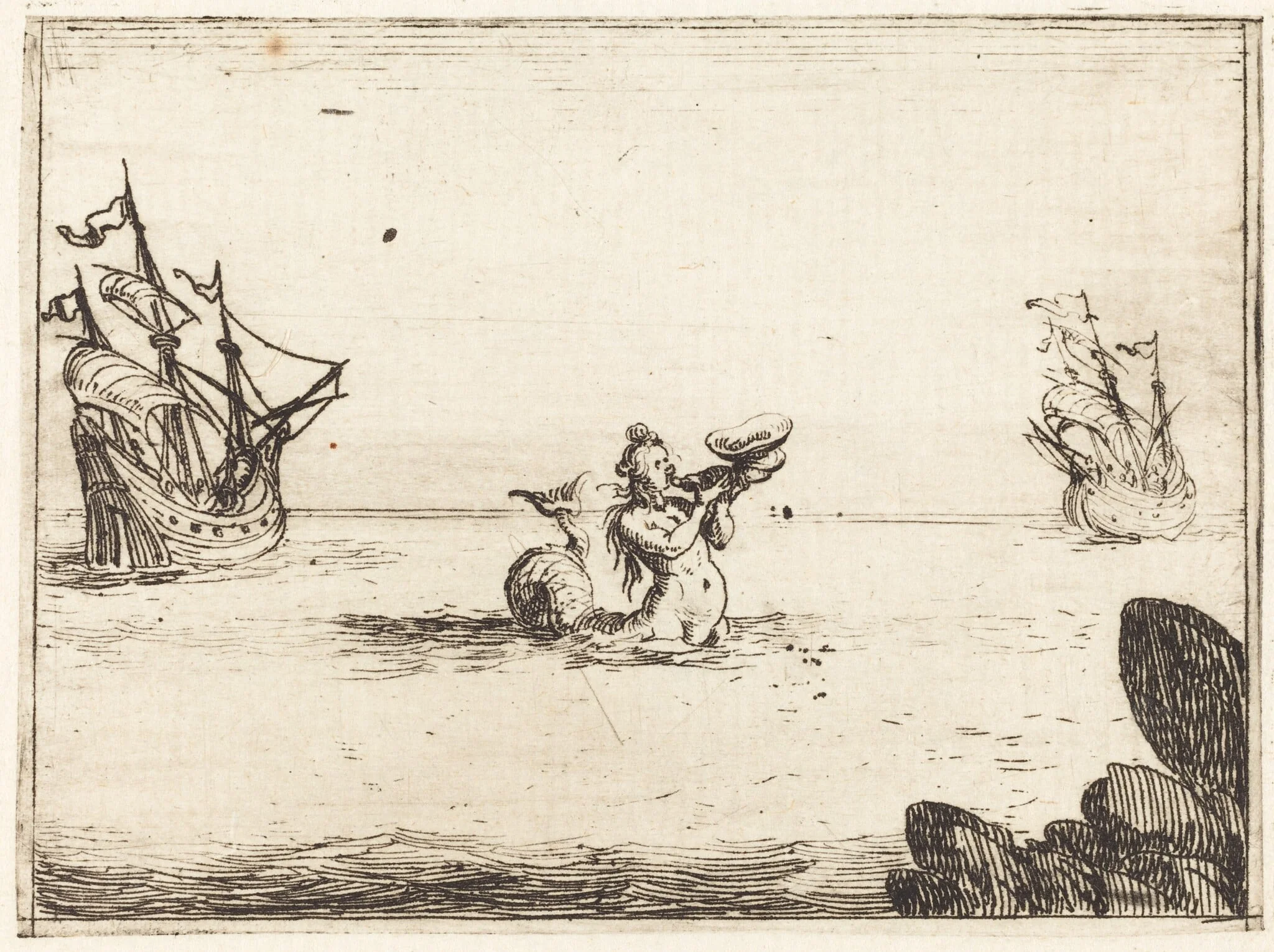 Siren between Two Ships