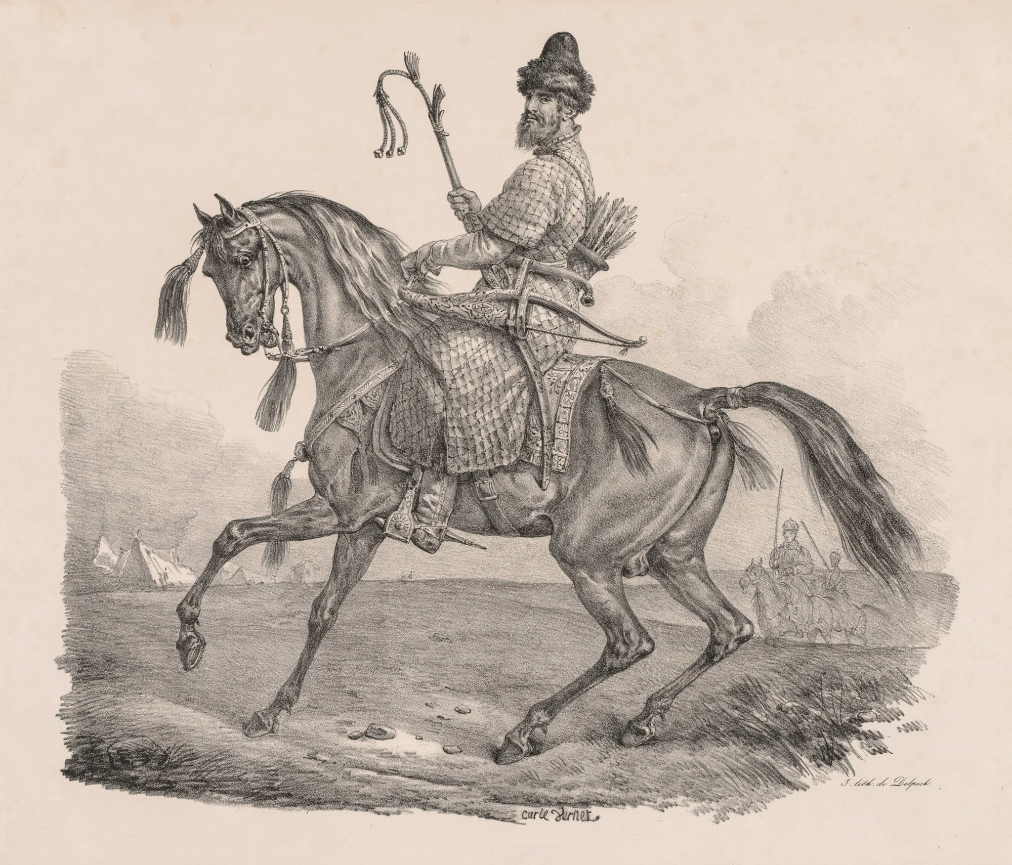 Cossack Cavalier, by Carle Vernet, 1820