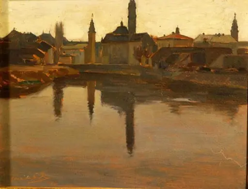 Contrejour (Apus de soare la Oradea)
