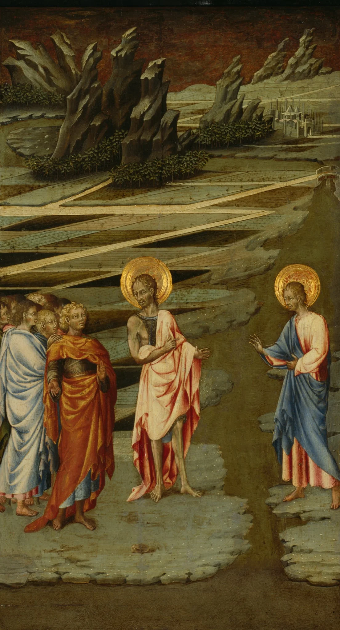 Ecce Agnus Dei, by Giovanni di Paolo, tempera, 1458
