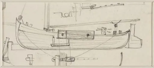 Section of a sailing barge