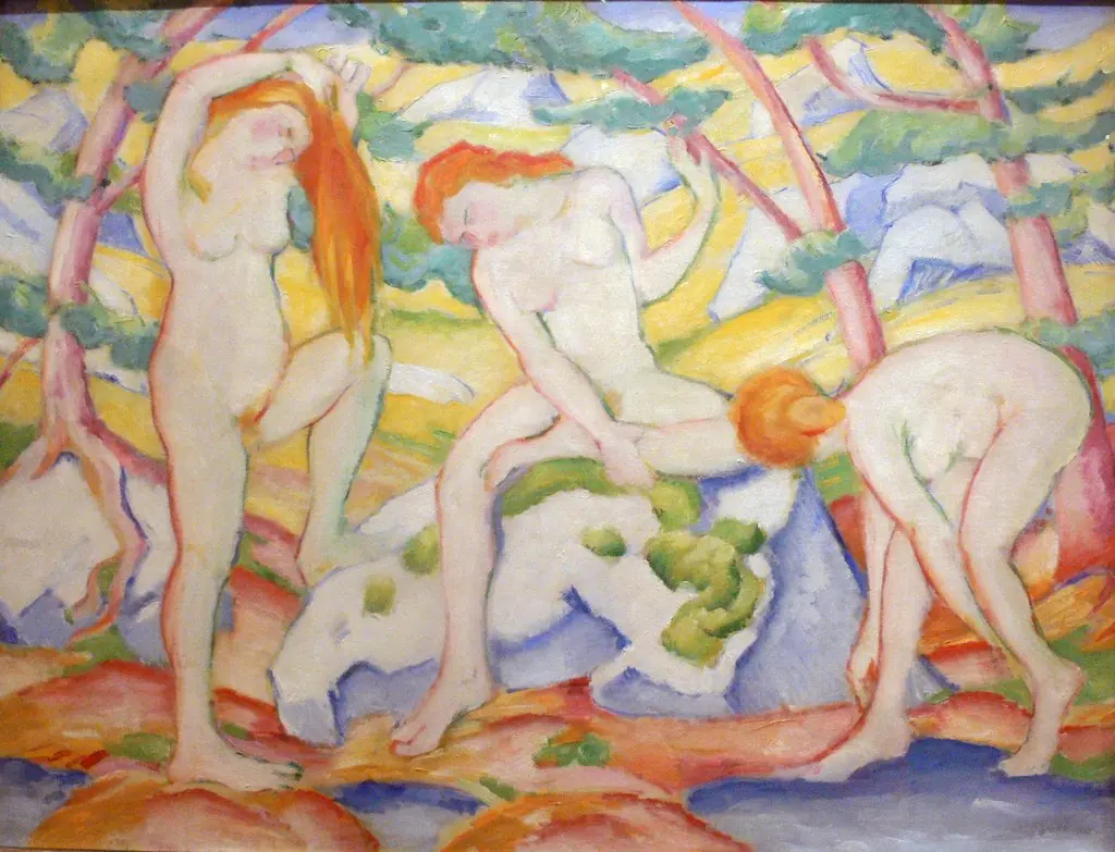 bathing girls