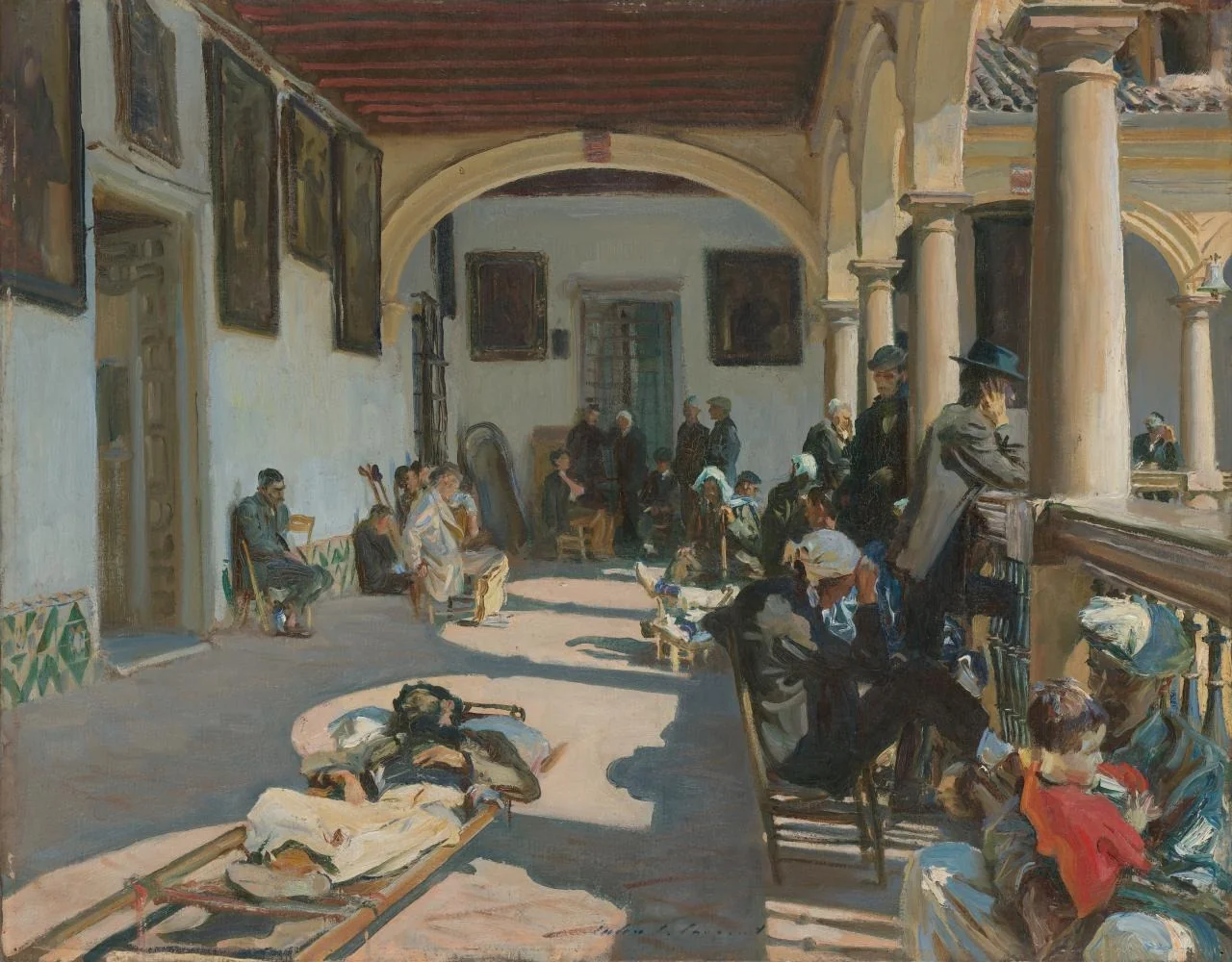 Hospital at Granada, by John Singer Sargent, oil, 1912