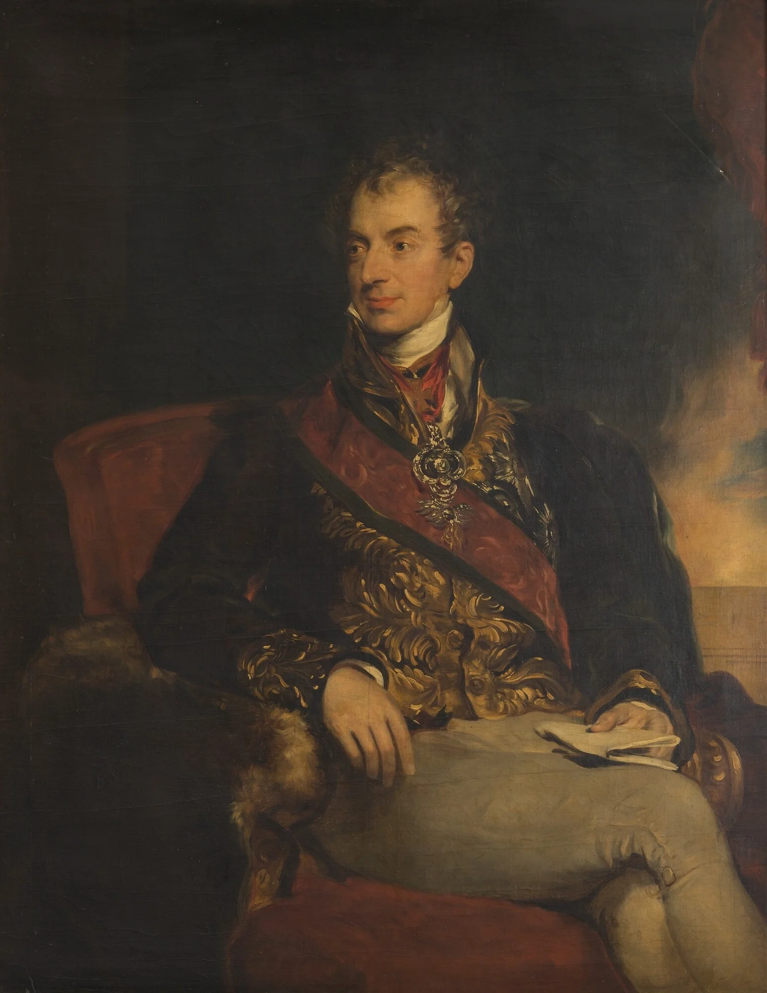 Portrait of Metternich, by Unknown, oil, 1814