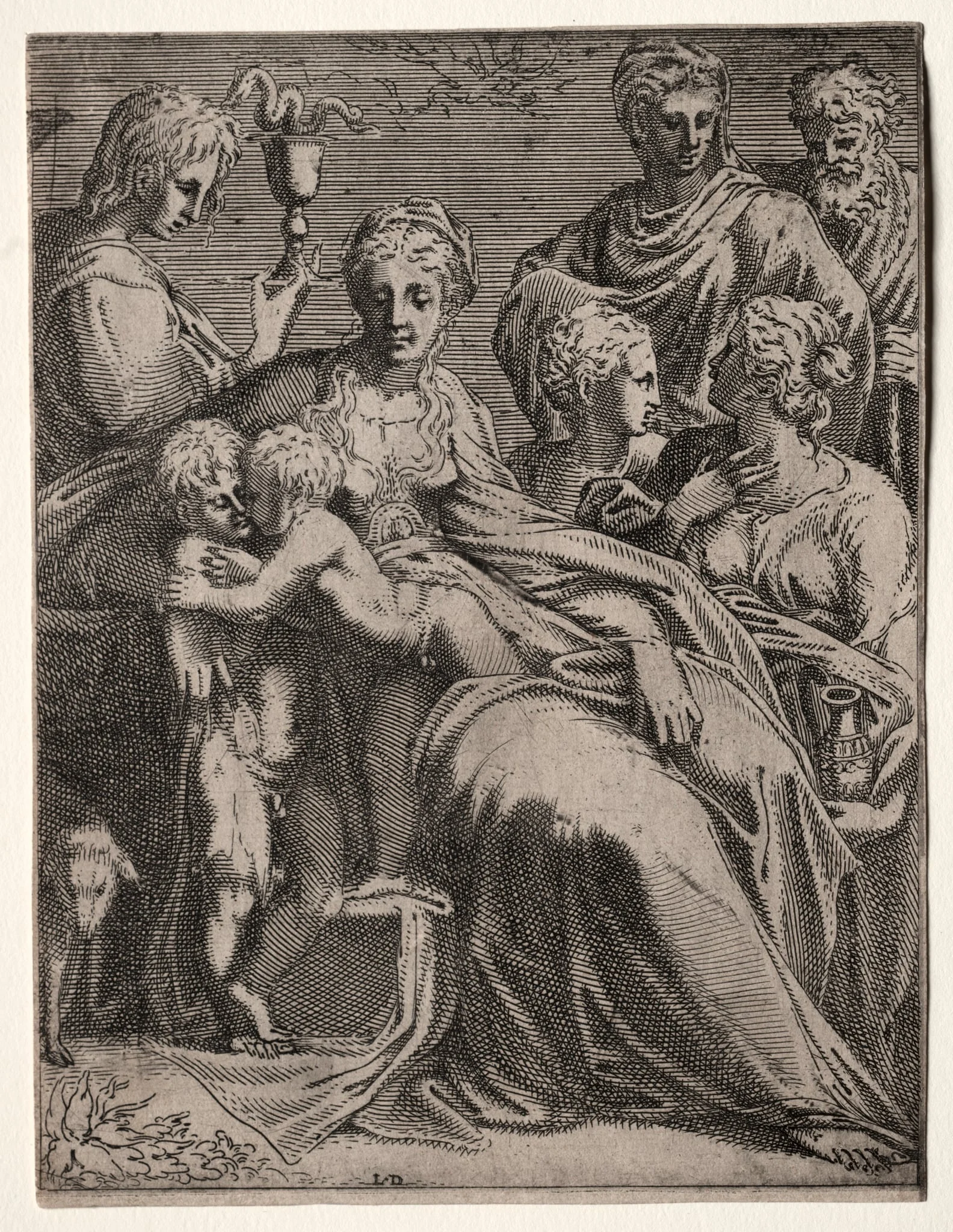 Sacred Conversation, by Léon Davent, 1544