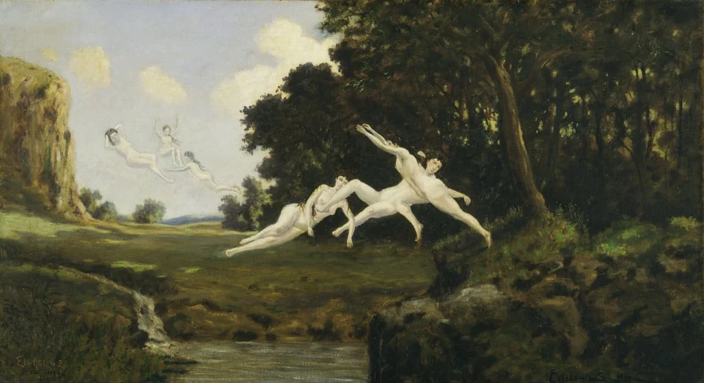 Untitled, by Louis Eilshemius, oil, 1899
