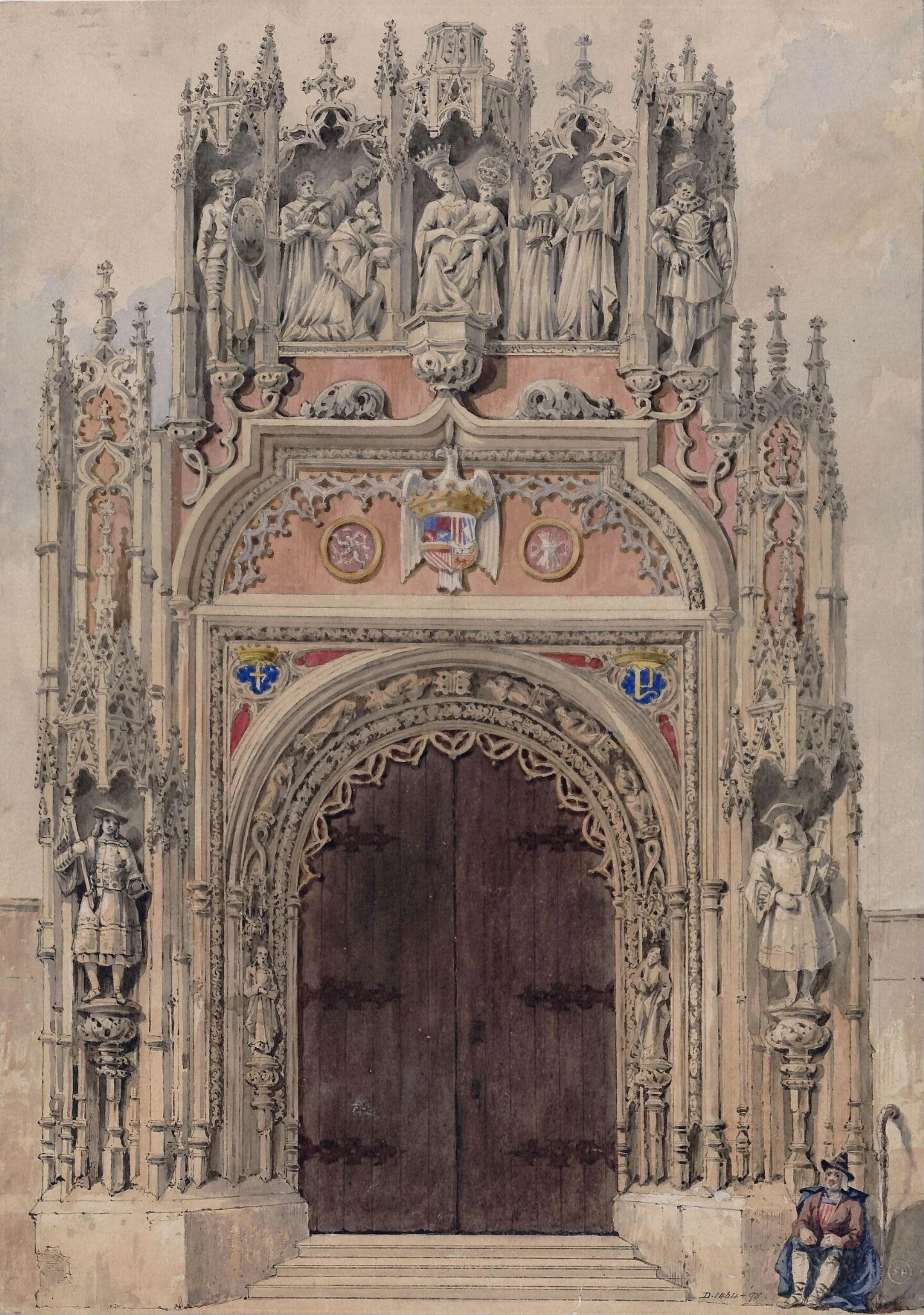 Entrance Gate of the Chapel of Ferdinand and Isabella in the Cathedral of Granada