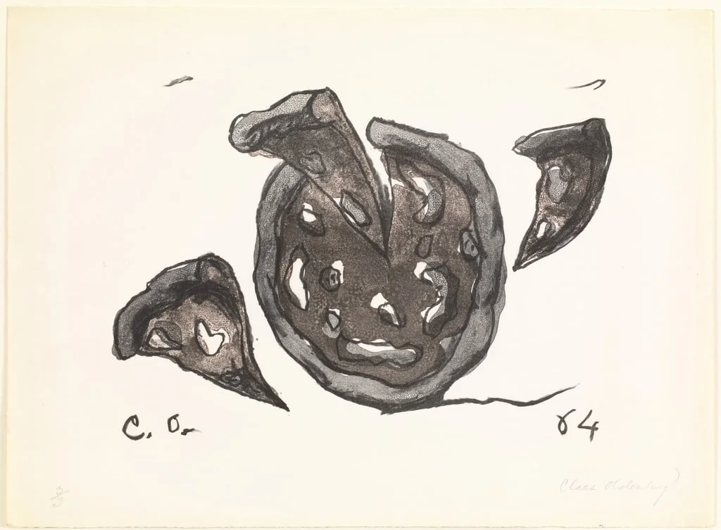 Untitled, by Claes Oldenburg, ink, 1964