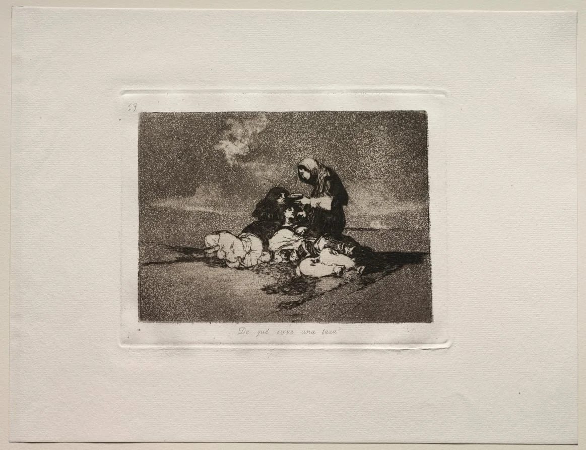 The Horrors of War:  What is the Use of a Cup?, by Francisco Goya, 1815