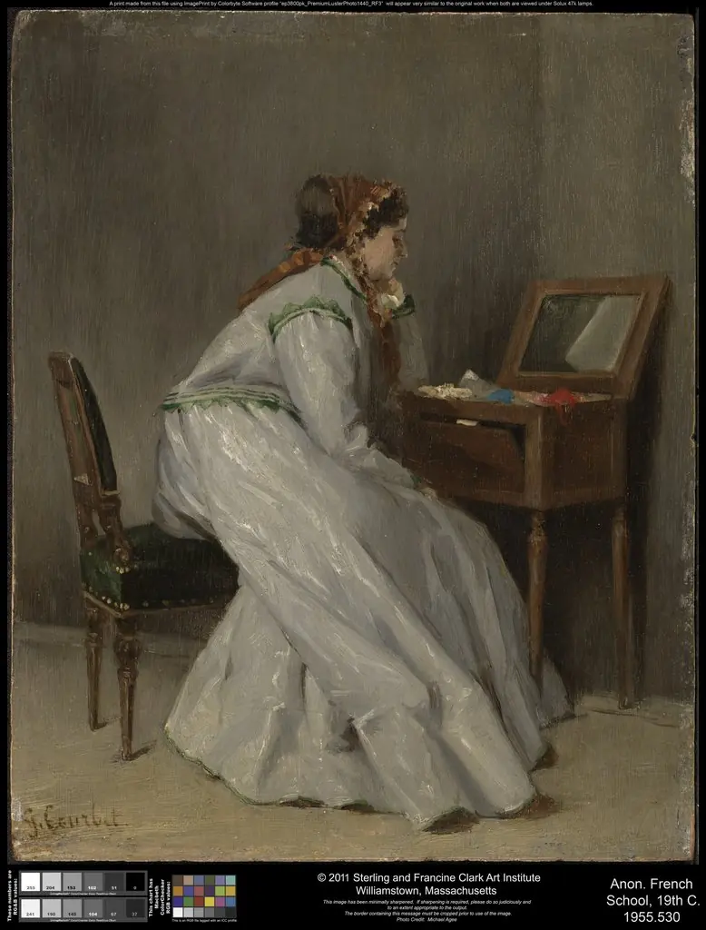 Woman Seated at a Dressing Table