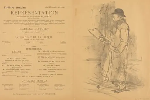Mariage d'argent; Le Fardeau de la liberté; Un Client sérieux [recto]