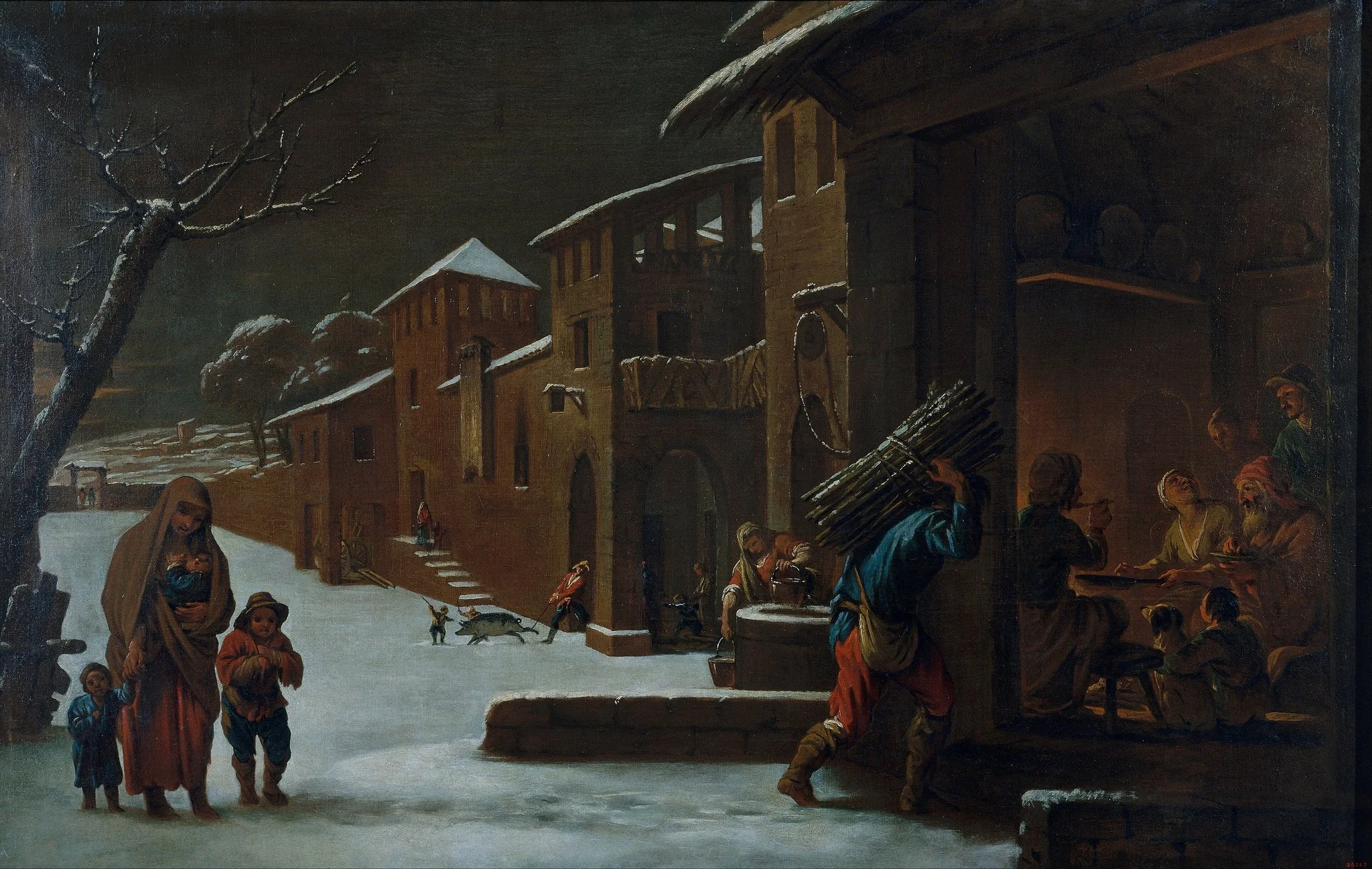 Winter, by Antoni Viladomat i Manalt, oil, 1730