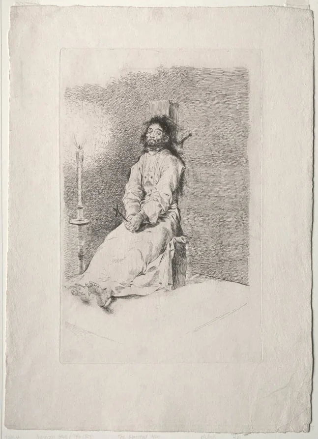 The Garroted Man, by Francisco Goya, 1779