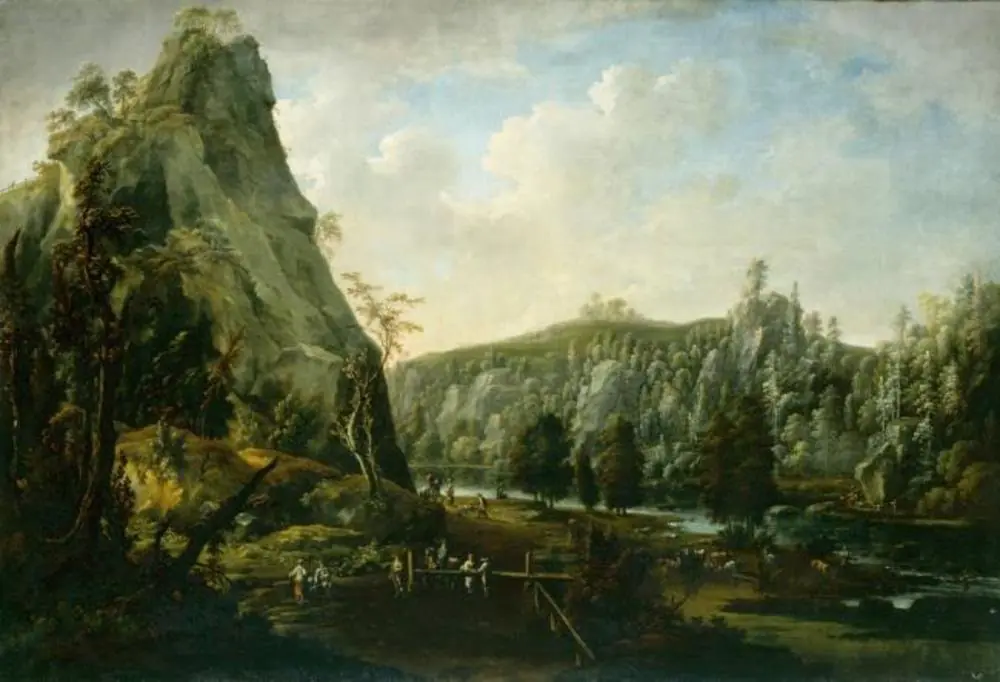 View of the so-called 'Plauensche Grund', a popular place for daytrips near Dresden