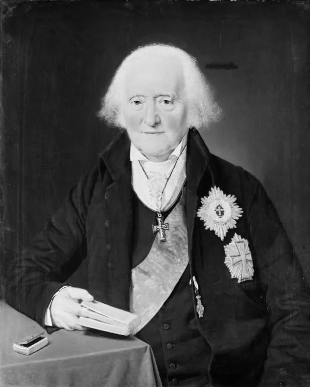 Historian and Prime Minister Ove Malling, by Christian Albrecht Jensen, oil, 1827