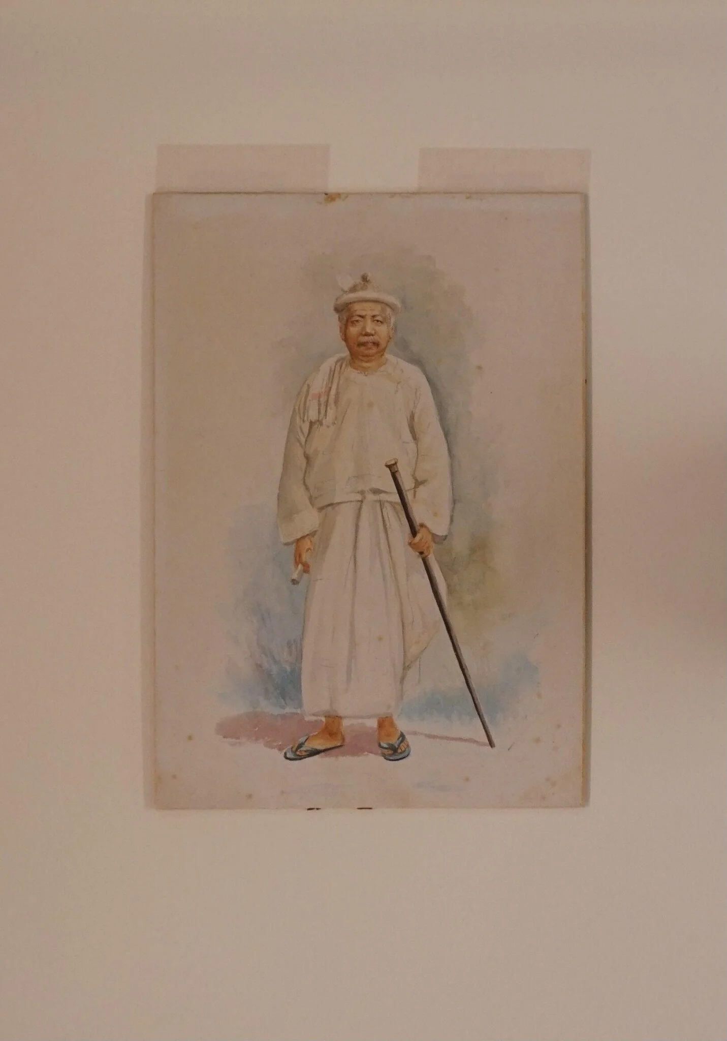 Untitled, by Maung Tin Hla, watercolor, 1903