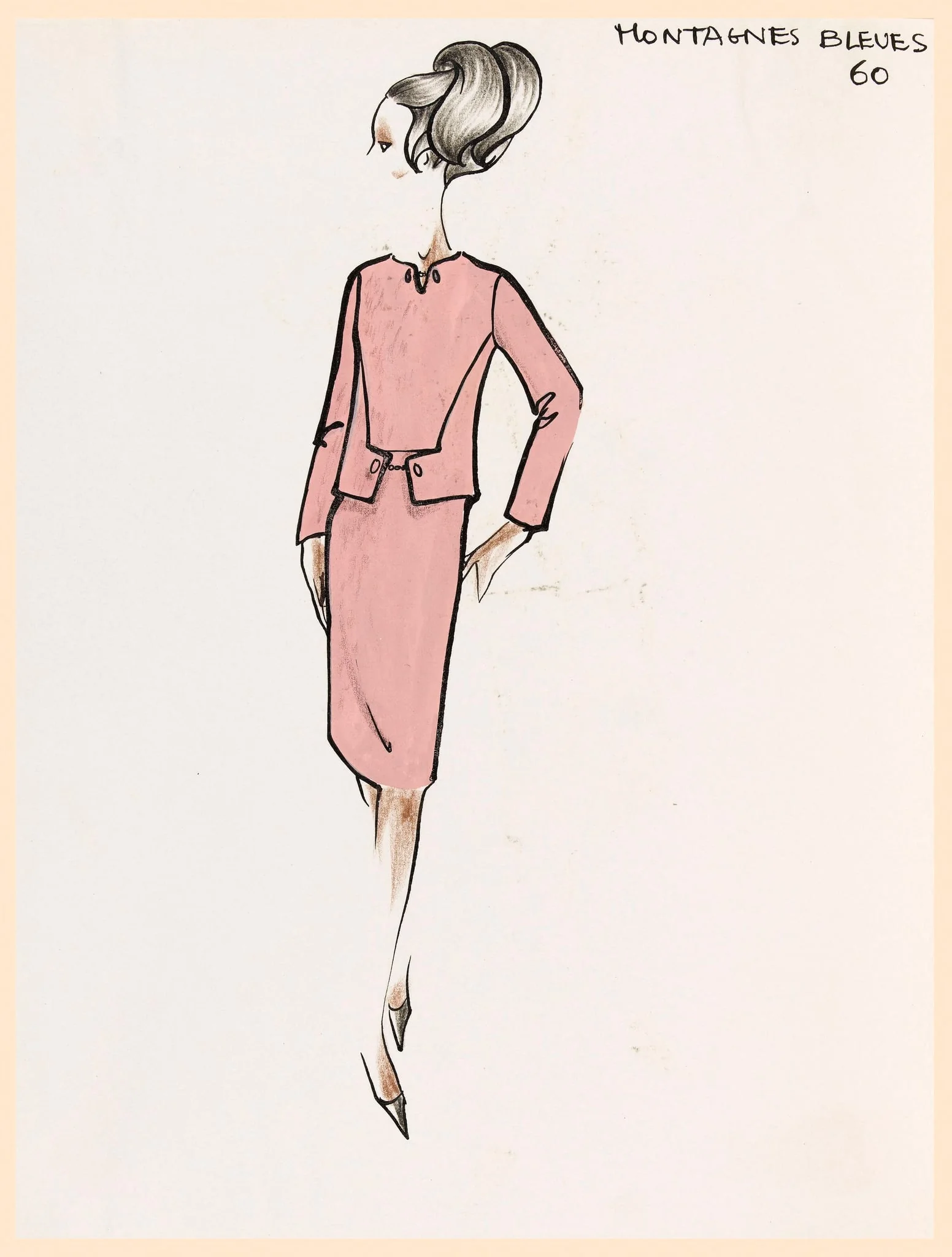 Montagnes bleues, by Carven, 1962