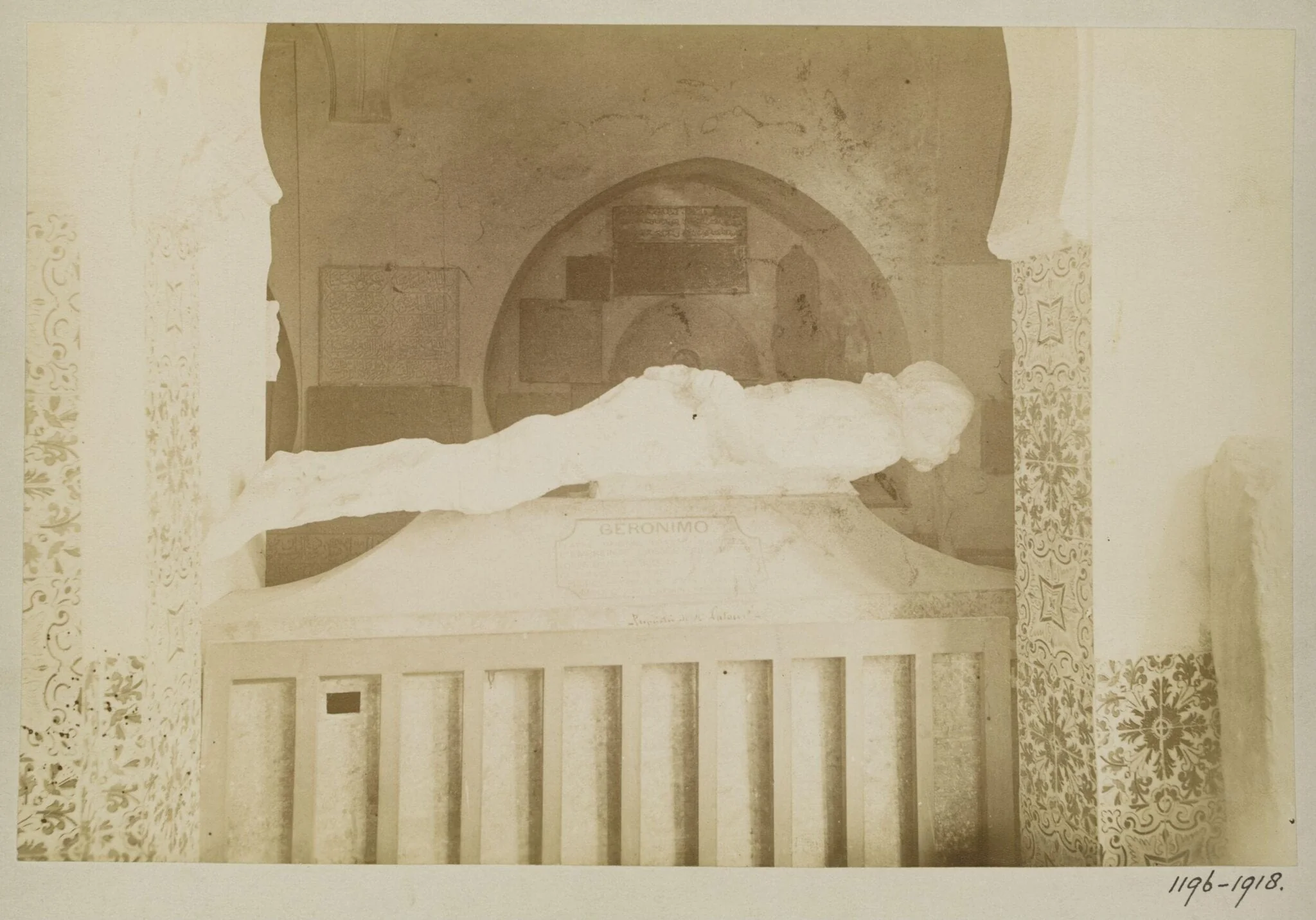 Cast of figure of Geronimo, Algerian Martyr, Museum Algiers