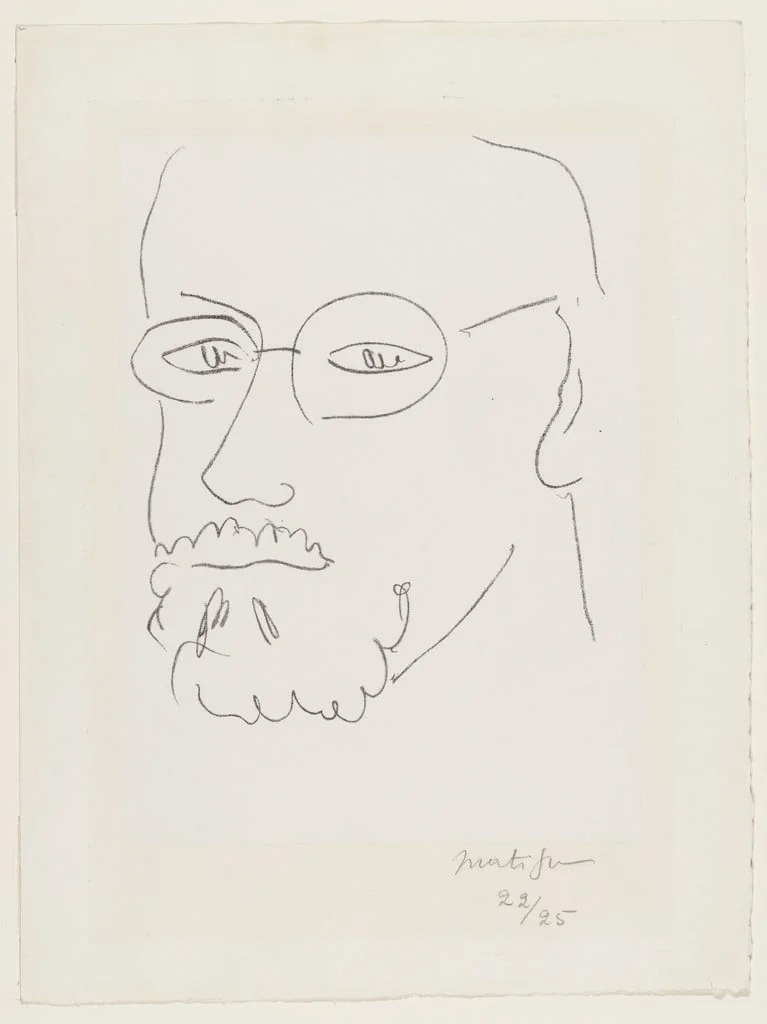 Untitled, by Henri Matisse, ink, 1948