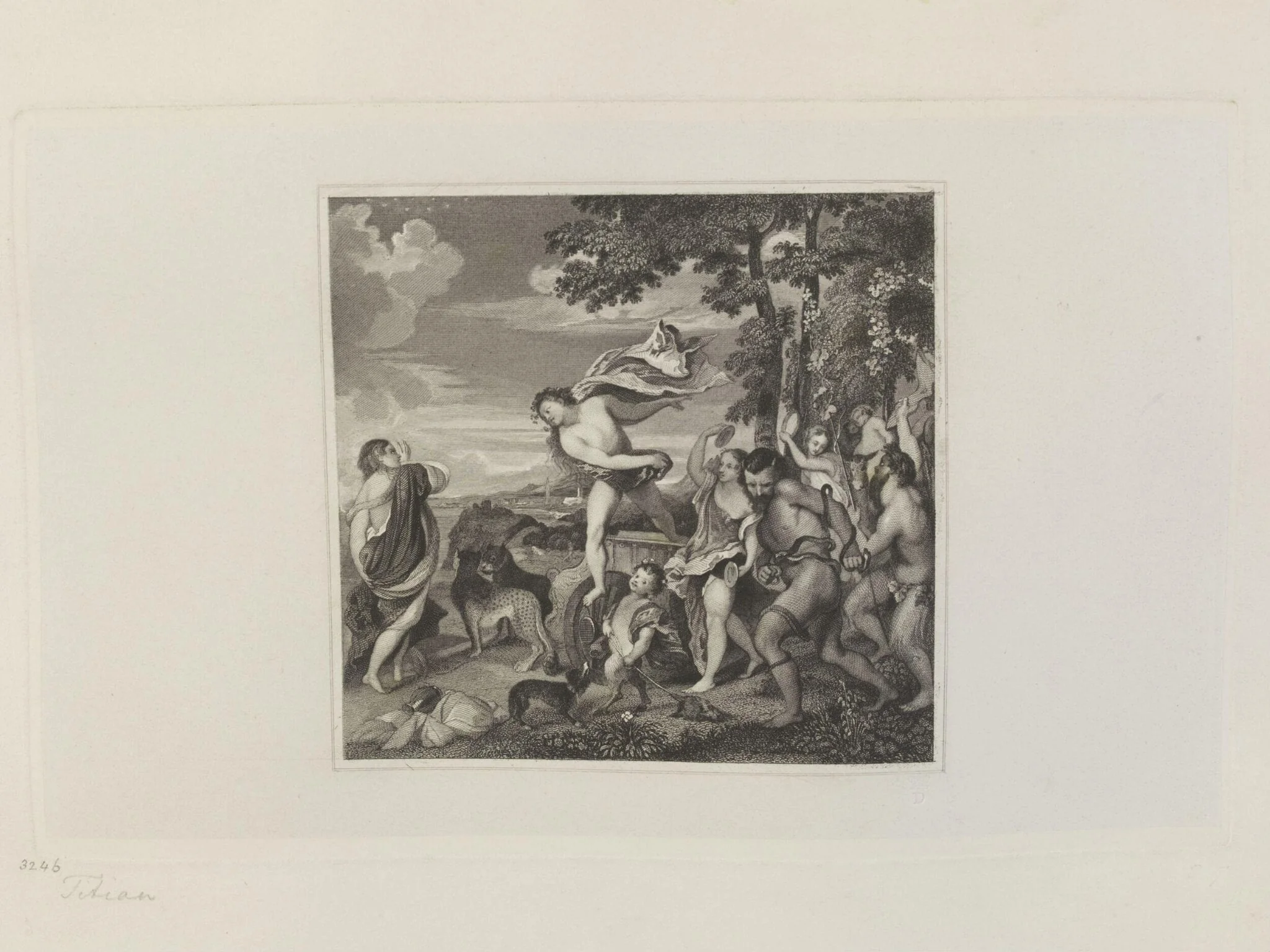 Bacchus and Ariadne, by Unknown, 1869
