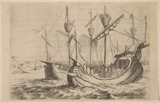 Hannibal's Navy Battling the Rhodians