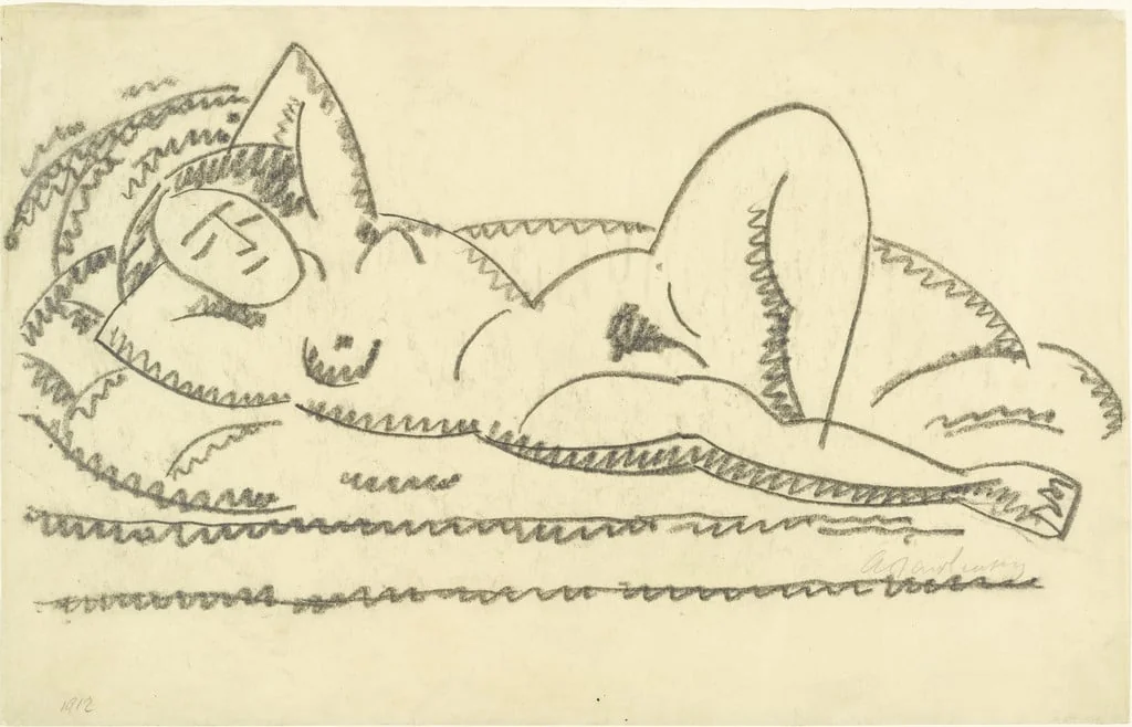 Untitled, by Alexej von Jawlensky, graphite, 1912