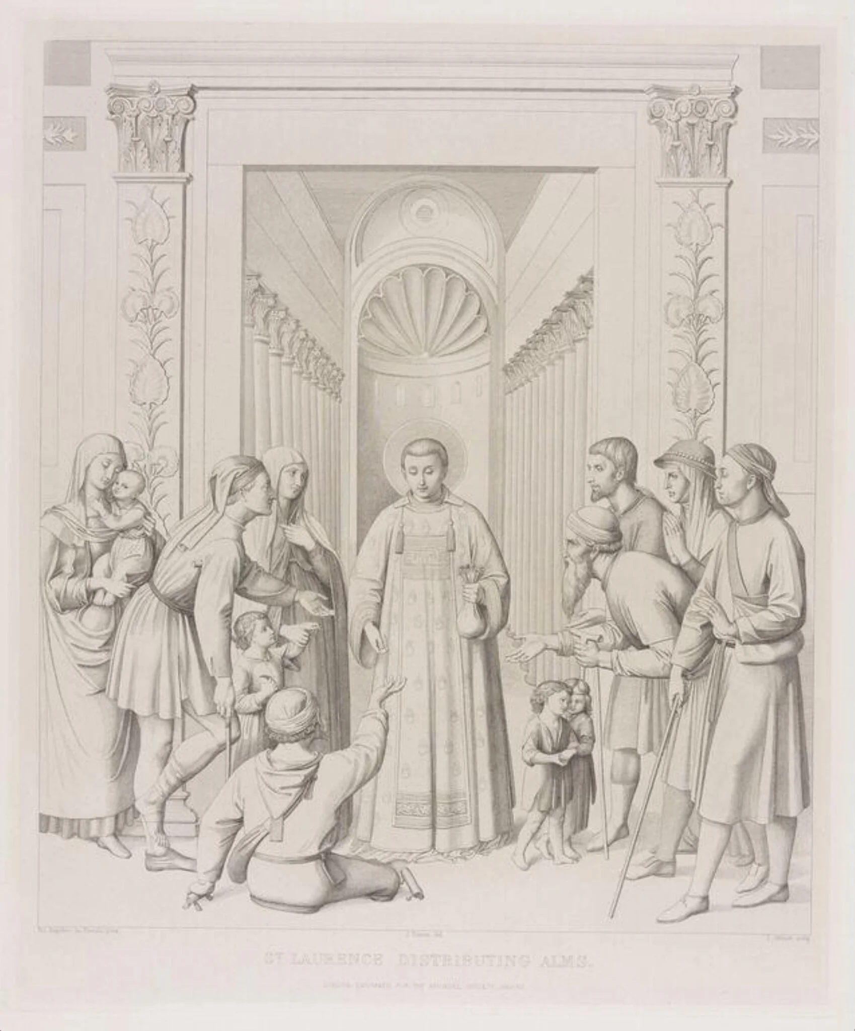 Arundel Society print, by Unknown, 1849