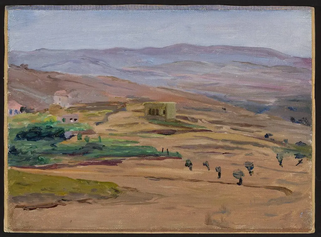 Desert near Damascus. From the journey to Palestine