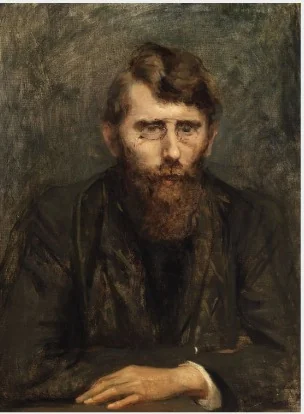 Portrait of George W. Russell (AE) (1867-1935), Poet, Artist and Economist, by Sarah Purser, oil, 1898