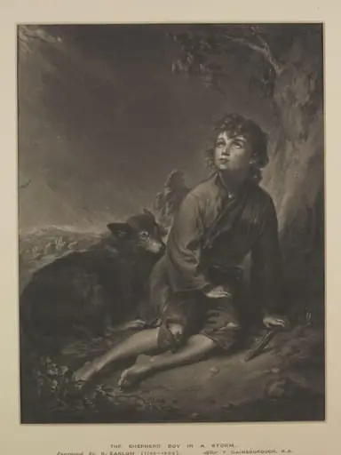 Shepherd boy in a storm
