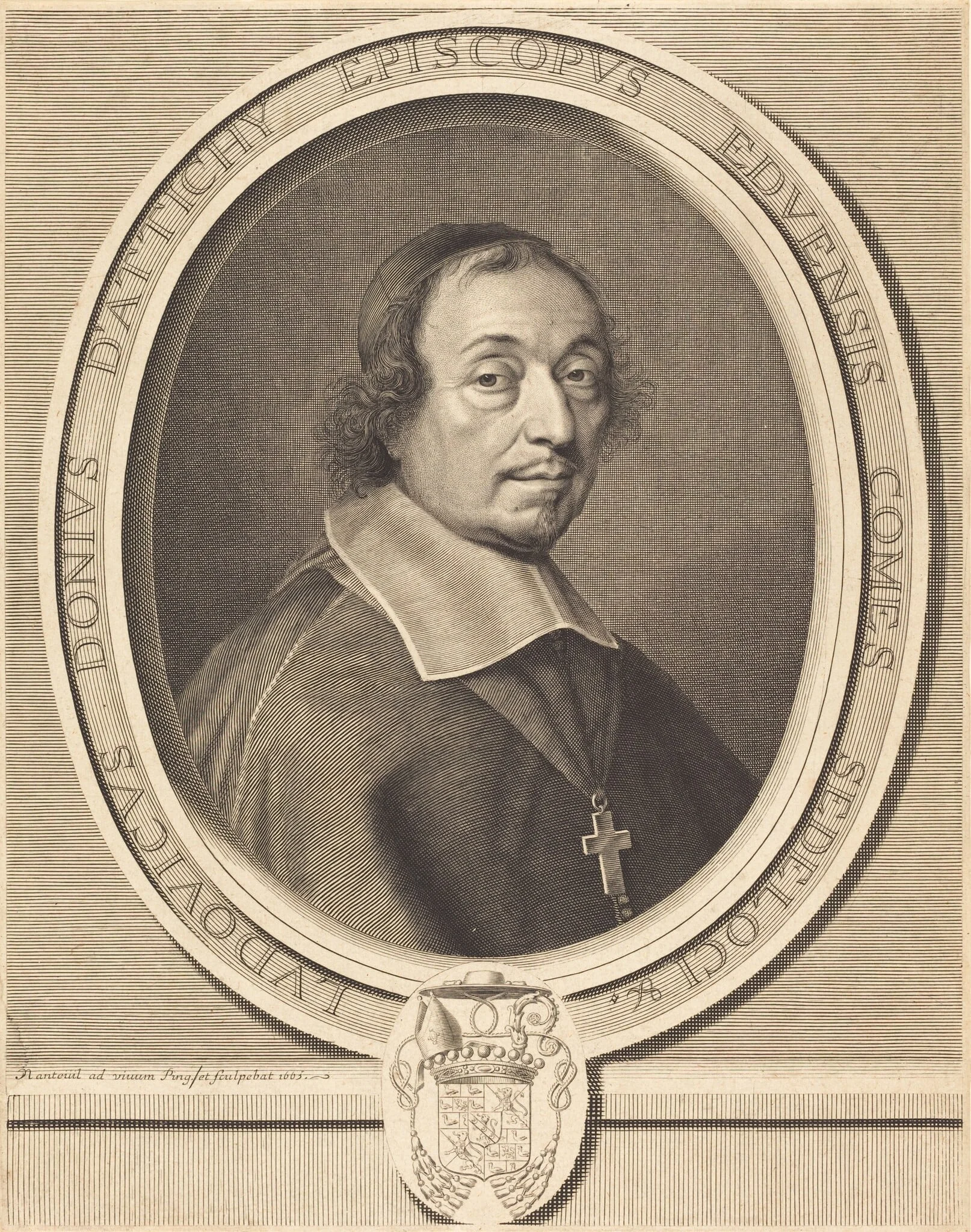 Louis Doni d'Attichy, by Robert Nanteuil, ink, 1665