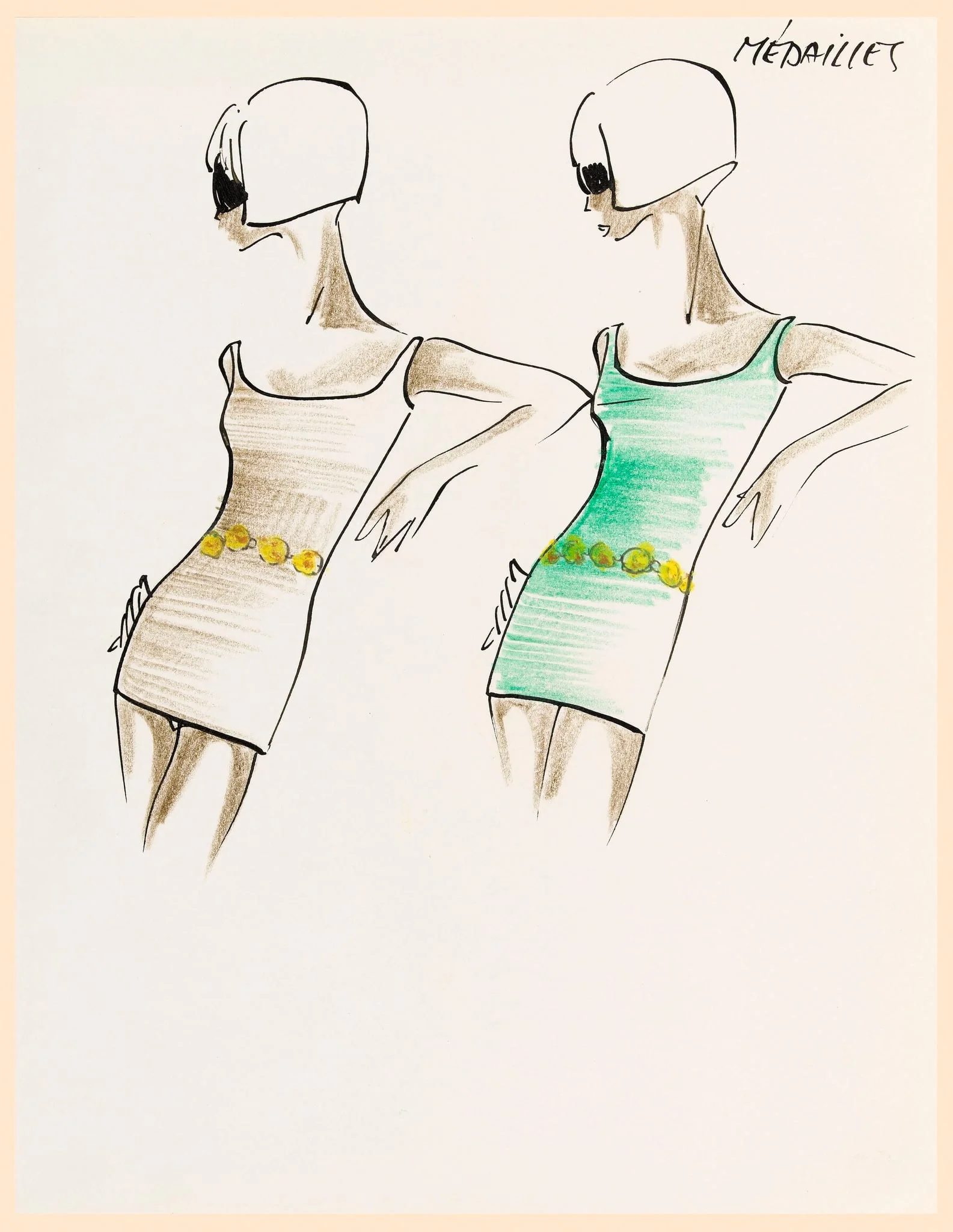 Médailles, by Carven, 1964