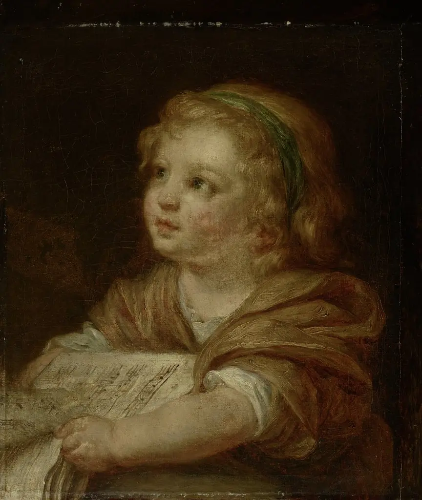Girl with Music Book