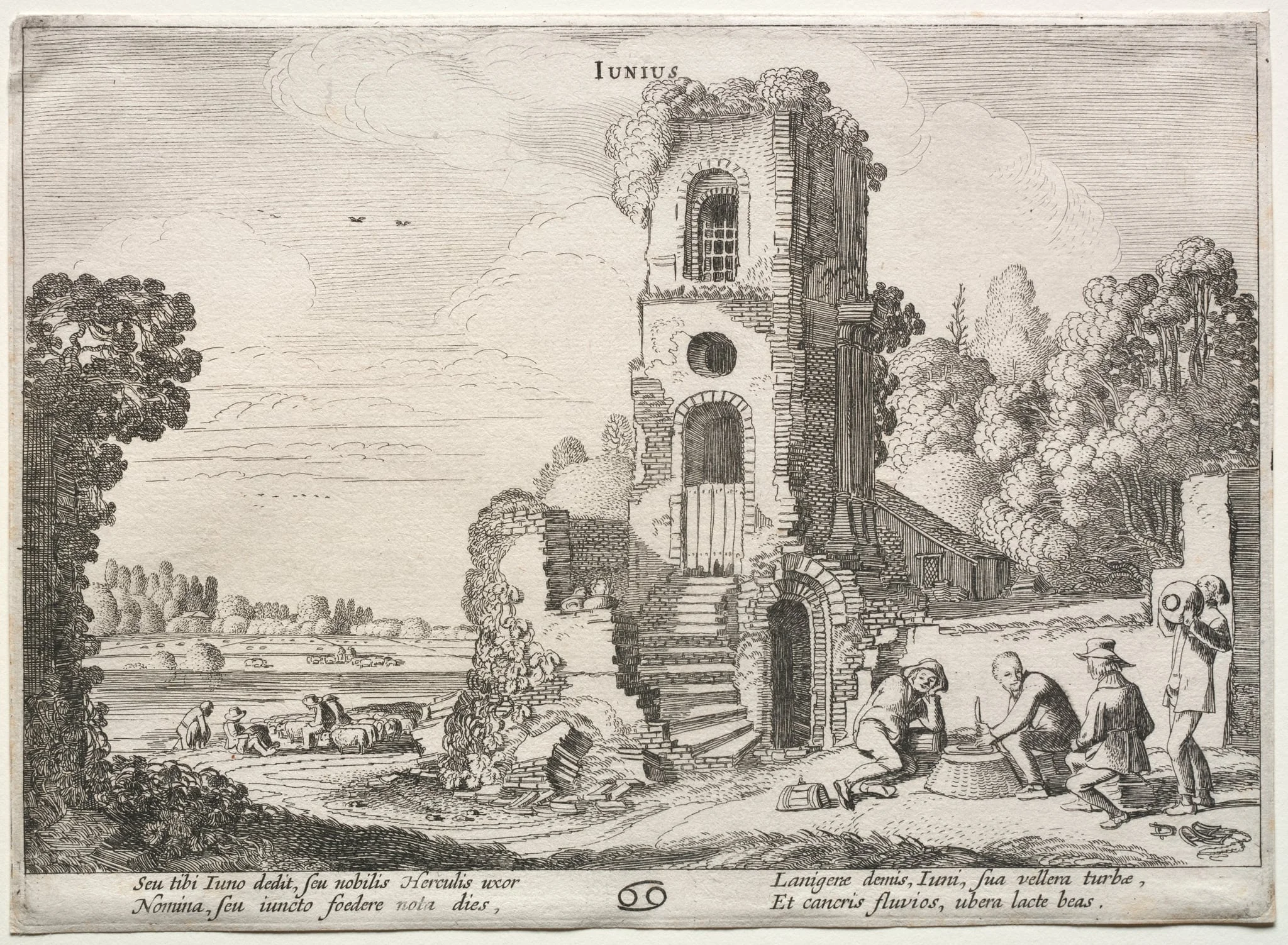 The Twelve Months: June, by Jan van de Velde, 1613
