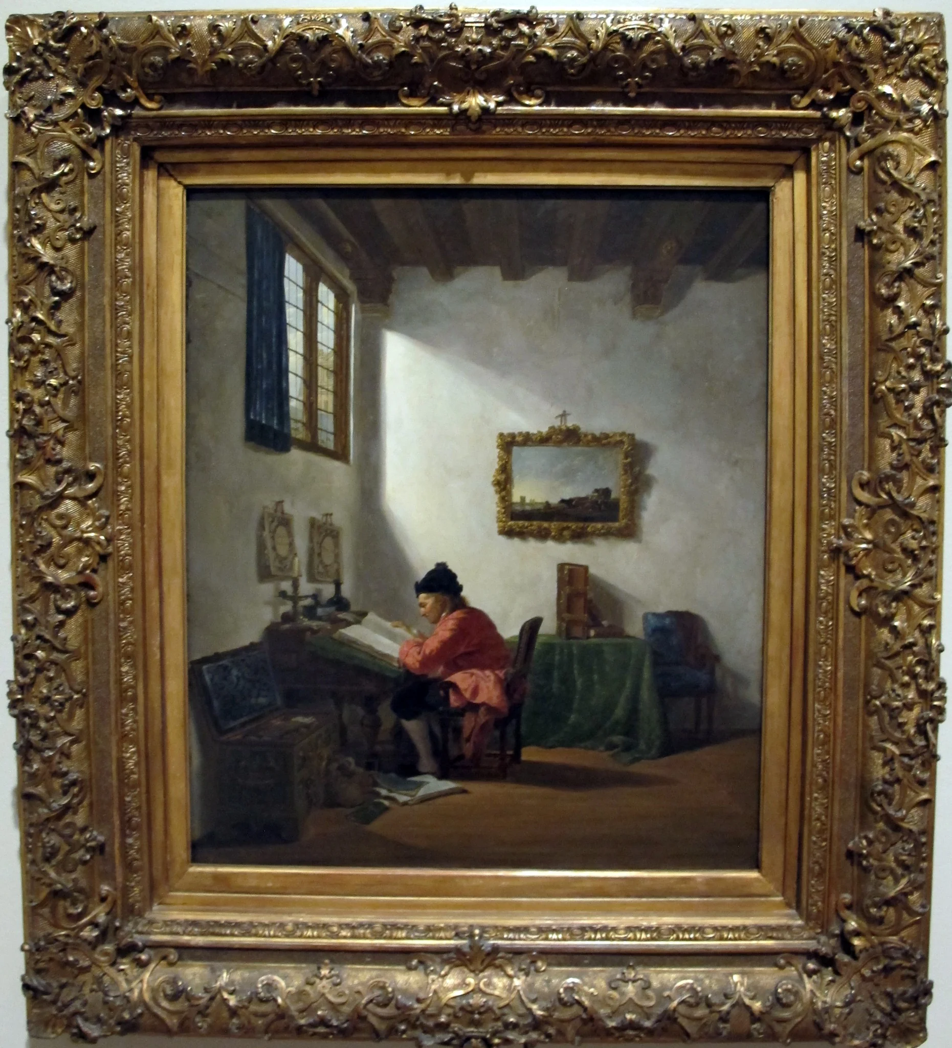 Man at a Desk, by Abraham van Strij, unspecified, 1800