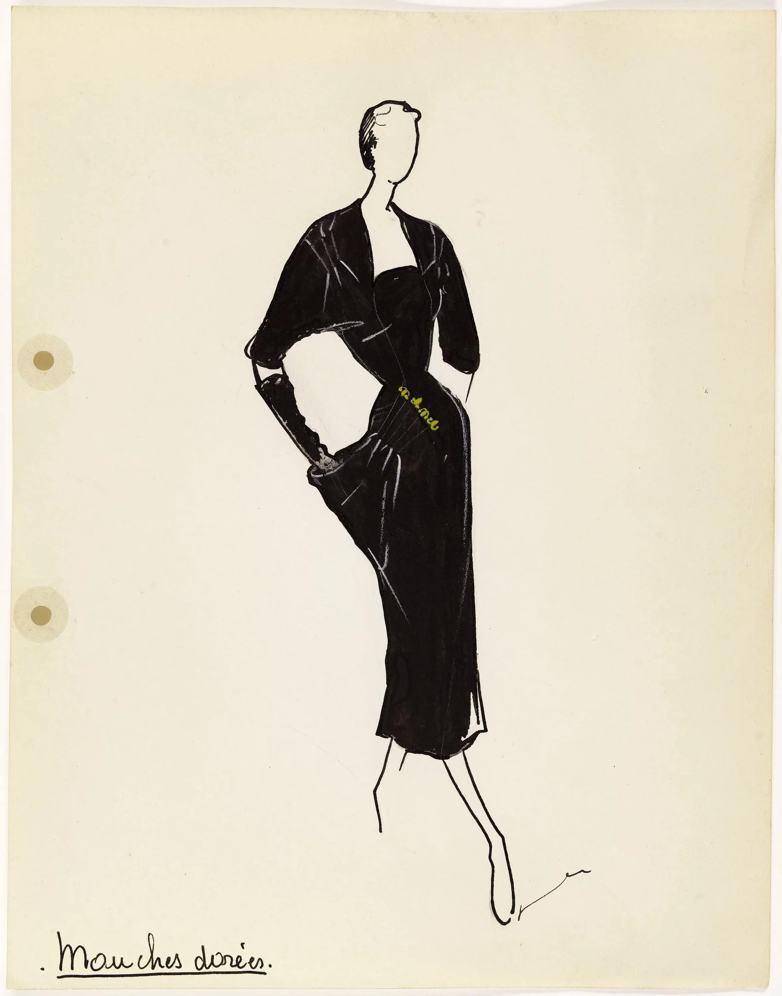 'Manches dorées', by Marie-Louise Carven, 1949