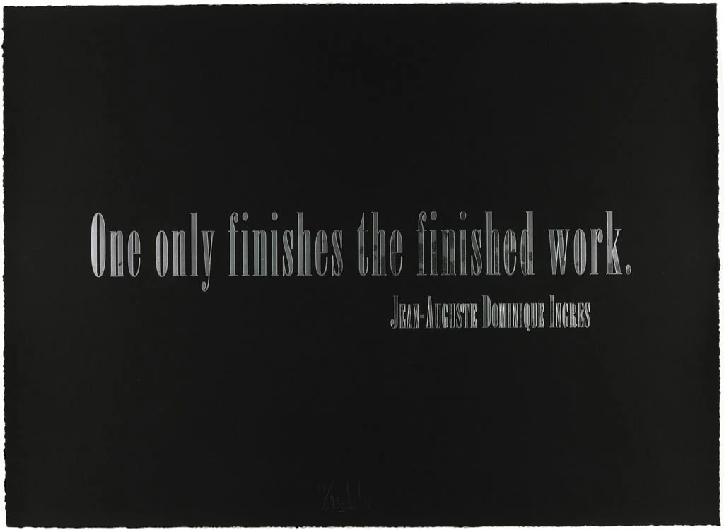 Untitled, by Joseph Kosuth, ink, 1997